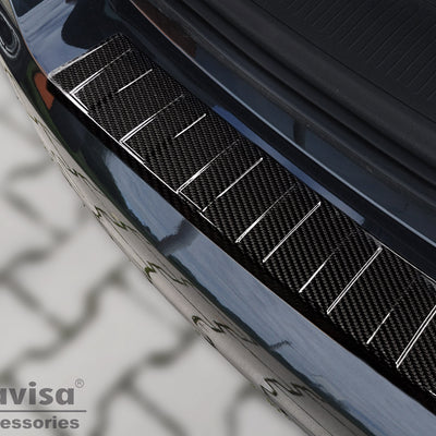 Carbon Ladekantenschutzleiste für OPEL  ASTRA V K sports tourer  2015-2019, FL2019-2022 Schwarz Carbon