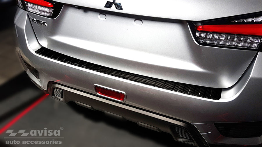 Carbon Ladekantenschutzleiste für Mitsubishi ASX Schwarz Carbon