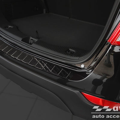 Carbon Ladekantenschutzleiste für OPEL  MOKKA X  FL2016-> Schwarz Carbon