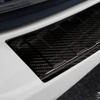 Carbon Ladekantenschutzleiste für PORSCHE CAYENNEII (92A) 2010-2014 Schwarz Carbon