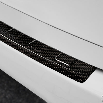 Carbon Ladekantenschutzleiste für PORSCHE CAYENNEII (92A) 2010-2014 Schwarz Carbon
