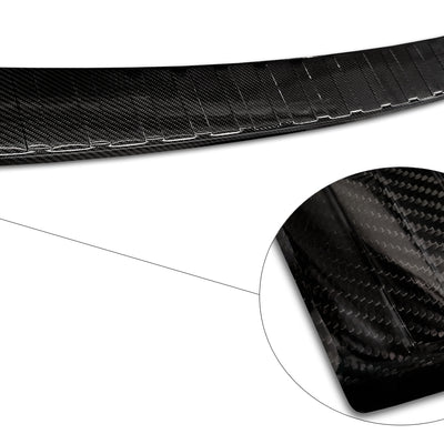 Carbon Ladekantenschutzleiste für PEUGEOT TRAVELLER 2016-> Schwarz Carbon