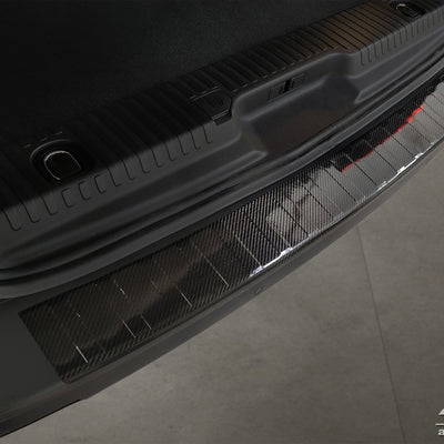 Carbon Ladekantenschutzleiste für PEUGEOT TRAVELLER 2016-> Schwarz Carbon