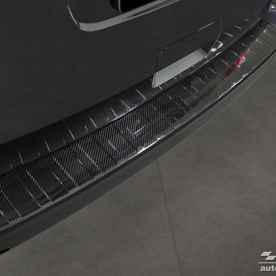Carbon Ladekantenschutzleiste für PEUGEOT TRAVELLER 2016-> Schwarz Carbon