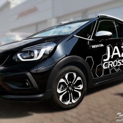 Carbon Ladekantenschutzleiste für HONDA JAZZ V CROSSTAR hybrid 2020-> Schwarz Carbon