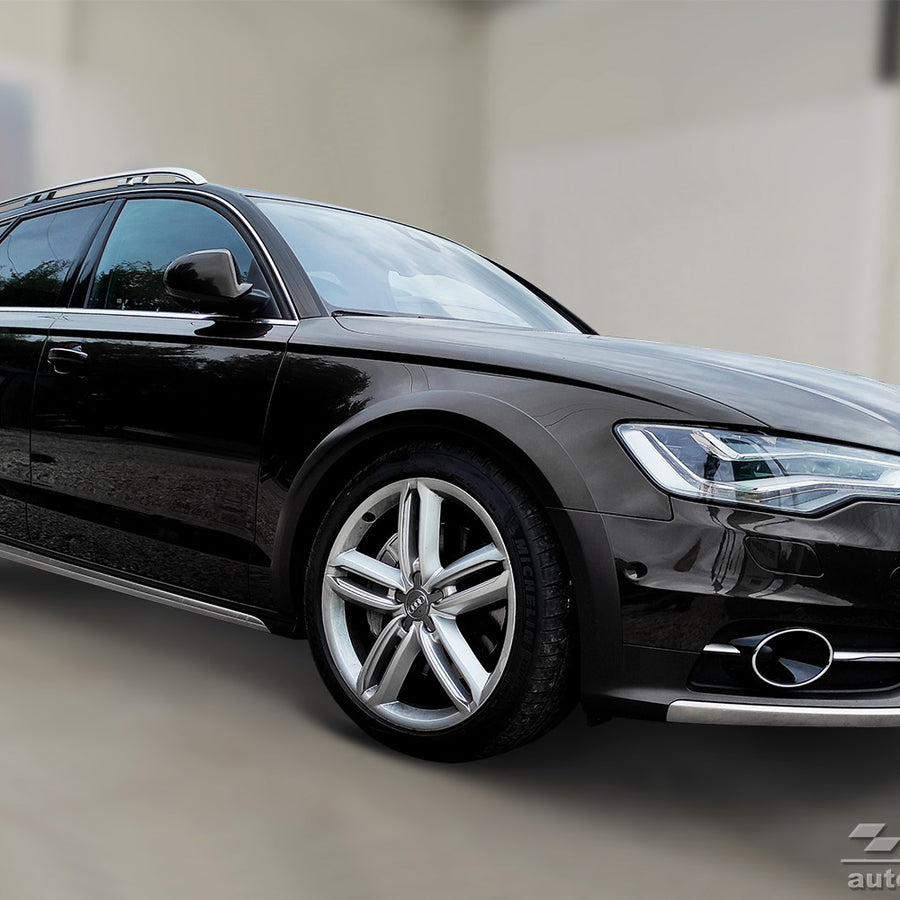 Carbon Ladekantenschutzleiste für AUDI A6 C7 Allroad 2012-2014, FL2014-2018 Schwarz Carbon