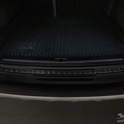 Carbon Ladekantenschutzleiste für AUDI A6 C7 Allroad 2012-2014, FL2014-2018 Schwarz Carbon