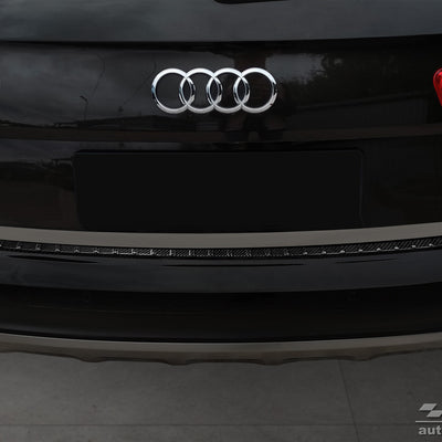 Carbon Ladekantenschutzleiste für AUDI A6 C7 Allroad 2012-2014, FL2014-2018 Schwarz Carbon