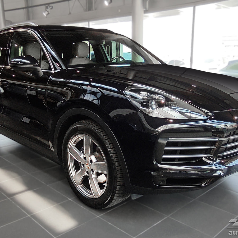 Carbon Ladekantenschutzleiste für PORSCHE CAYENNE III 2017-> (P0536) Schwarz Carbon