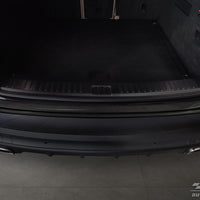 Carbon Ladekantenschutzleiste für PORSCHE CAYENNE III 2017-> (P0536) Schwarz Carbon