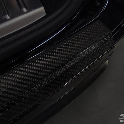 Carbon Ladekantenschutzleiste für PORSCHE CAYENNE III 2017-> (P0536) Schwarz Carbon