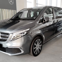 Carbon Ladekantenschutzleiste für MERCEDES  V Class W447 / VITO III / Marco Polo 2014-2019, FL2019-2024, FL 2024-> (the version with two rear doors and the version with trunk opening upwards) Schwarz Carbon
