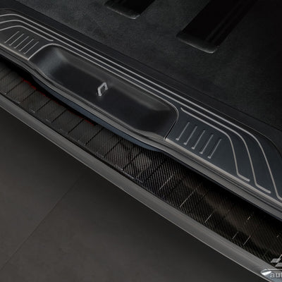 Carbon Ladekantenschutzleiste für MERCEDES  V Class W447 / VITO III / Marco Polo 2014-2019, FL2019-2024, FL 2024-> (the version with two rear doors and the version with trunk opening upwards) Schwarz Carbon
