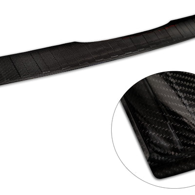 Carbon Ladekantenschutzleiste für MERCEDES  V Class W447 / VITO III / Marco Polo 2014-2019, FL2019-2024, FL 2024-> (the version with two rear doors and the version with trunk opening upwards) Schwarz Carbon