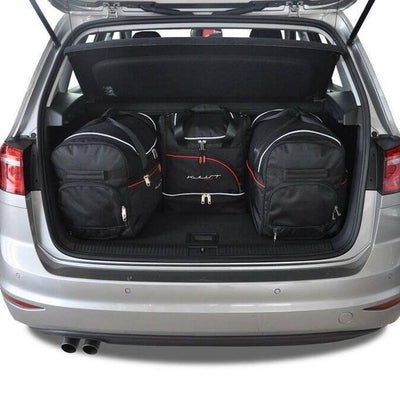VW GOLF SPORTSVAN 2013-2020 KOFFERRAUMTASCHEN SET 4 STK 2tes Set