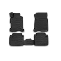3D Element Gummi Fußmatten für HONDA Accord, 2013-2017, 4er Set Schwarz