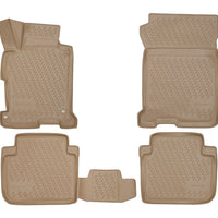 3D Element Gummi Fußmatten für HONDA Accord, 2013-2017, 4er Set Schwarz