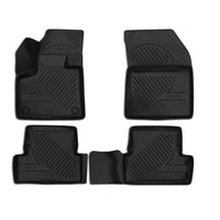 3D Element Gummi Fußmatten für  PEUGEOT 3008, 2017->, AT, 4er Set Schwarz