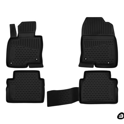 3D Element Gummi Fußmatten für Mazda CX-5 Schwarz
