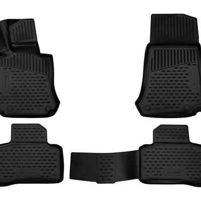 3D Element Gummi Fußmatten für Mercedes Benz GLC X253 Schwarz