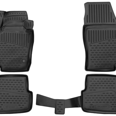 3D Element Gummi Fußmatten für SEAT Arona, 2017->, SUV, (Europäische Version ), 4er Set Schwarz
