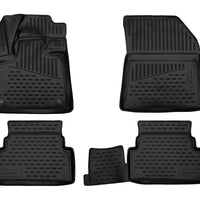 3D Element Gummi Fußmatten für Opel Grandland X Schwarz