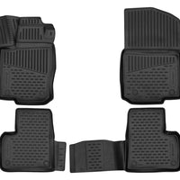 3D Element Gummi Fußmatten für MERCEDES GLE-Class, Coupe 2015-2019 4er Set Schwarz