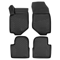 3D Element Gummi Fußmatten für Peugeot 2008 Schwarz