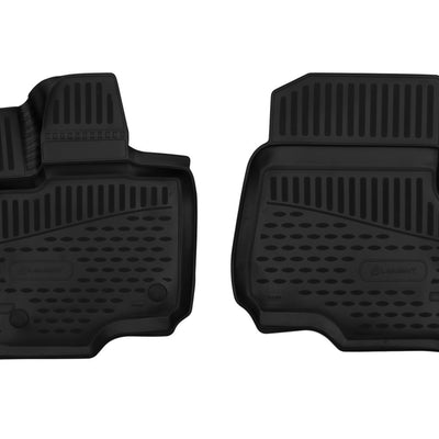 3D Element Gummi Fußmatten für FORD F150, 2015-2017, Supercrew/SupercaB, (USA), 2-er Set Front Schwarz