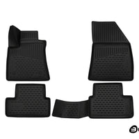 3D Element Gummi Fußmatten für Renault Megane IV Schwarz