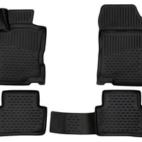 3D Element Gummi Fußmatten für Renault Kadjar Schwarz