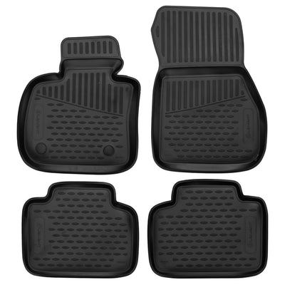 3D Element Gummi Fußmatten für BMW 2 Active Tourer (F45), 2014->, Compactvan, 4er Set EU Schwarz