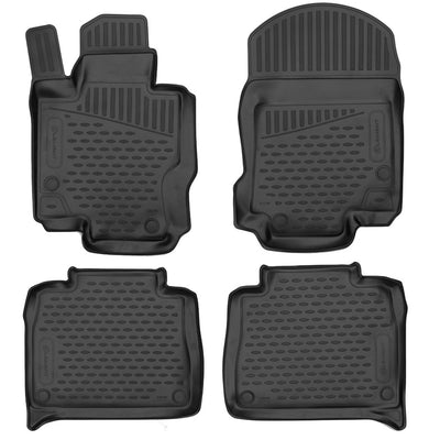 3D Element Gummi Fußmatten für Mercedes Benz GLE V167 Schwarz