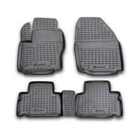 3D  Element Gummi Fußmatten für FORD S-MAX, 2006->,(FN), 4er Set Schwarz