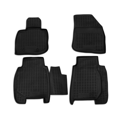 3D Element Gummi Fußmatten für HONDA Civic 5D, 2006->, 4er Set Schwarz