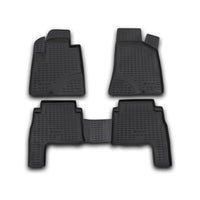 3D Element Gummi Fußmatten für HYUNDAI Santa Fe 2006-2010, 4er Set Schwarz