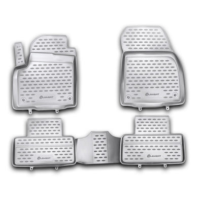 3D Element Gummi Fußmatten für LAND ROVER Range Rover Evoque, 2011-2018, 4er Set Schwarz
