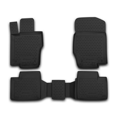 3D Element Gummi Fußmatten für MERCEDES-BENZ M-Class W164, 2005-2011, 4er Set Schwarz