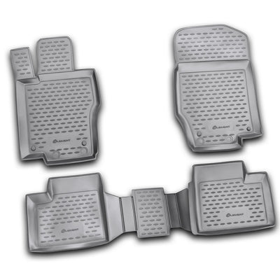 3D Element Gummi Fußmatten für MERCEDES-BENZ M-Class W164, 2005-2011, 4er Set Schwarz