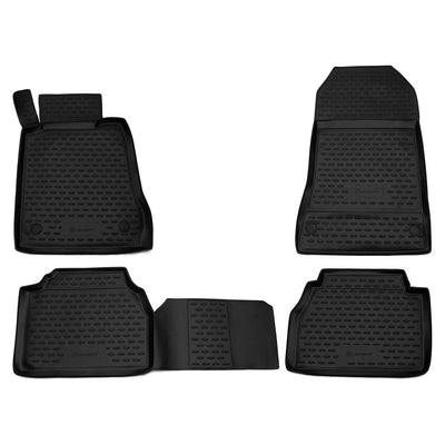 3D Element Gummi Fußmatten für Mercedes Benz E-Klasse W210 Schwarz
