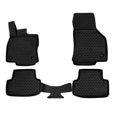 3D Element Gummi Fußmatten für Audi A3 8V Schwarz