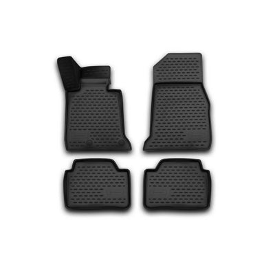 3D Element Gummi Fußmatten für BMW 1-er (f20), 2011-2019, 4er Set Schwarz