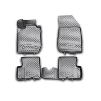 3D Element Gummi Fußmatten für RENAULT Duster 2WD, 2011-2015, 4er Set Schwarz