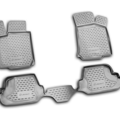 3D Element Gummi Fußmatten für SKODA Octavia Tour 1996->, 4er Set Schwarz