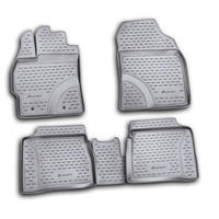 3D Element Gummi Fußmatten für TOYOTA Prius, 2009-2015, 4er Set Schwarz
