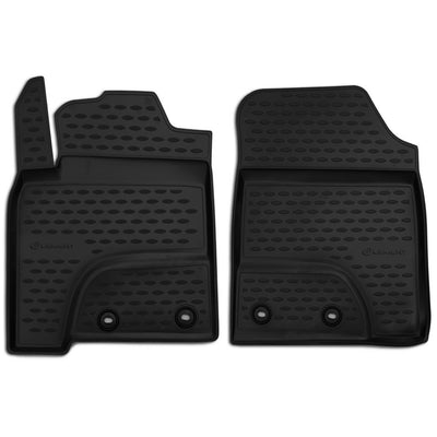 3D Element Gummi Fußmatten für TOYOTA Land Cruiser, 200, 2012-2015 4er Set Schwarz