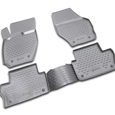 3D Element Gummi Fußmatten für VOLVO XC60, 2008->, 4er Set Schwarz