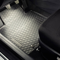 Gummi Fußmatten Geyer Hosaja für Volkswagen VW Golf VII / Seat Leon III Schwarz