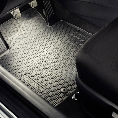 Gummi Fußmatten Geyer Hosaja für Volkswagen VW Golf VII / Seat Leon III Schwarz