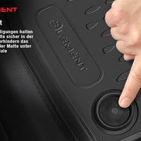 2D Element Gummi Fußmatten für LEXUS LX, 2015->, 4er Set (TPE, high durability) Schwarz